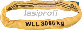 Lasiprofi Doppelmantel-Rundschlinge WLL 1000 kg Nutzlänge: 2,0 m;  Umfangslänge: 4,0 m
